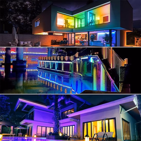 Impermeable 36 LED DMX IP67 Arandela de pared flexible RGBW Tira LED Pared DMX RGB Pixel LED Bar