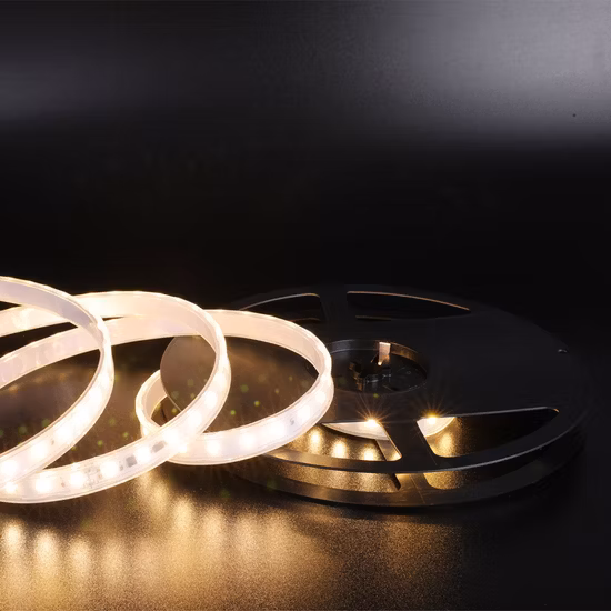 Tira de LED flexible SMD2835 blanca natural personalizada de 120LEDs/m con tira de LED de alto voltaje